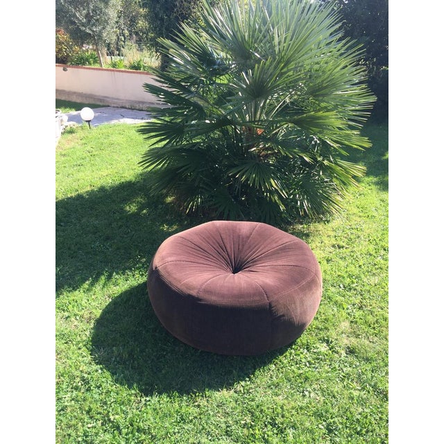 1960s Large Vintage Pouf, 1960s For Sale - Image 5 of 16