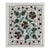 Uzbek Silk Embroidery Lace Pillow Cover, Handmade Suzani Textile Pillow. 17"x19" For Sale