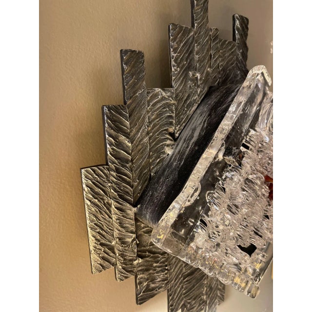 Pair of 1970s Italian Sconces Designed by Poliarte For Sale In Los Angeles - Image 6 of 8