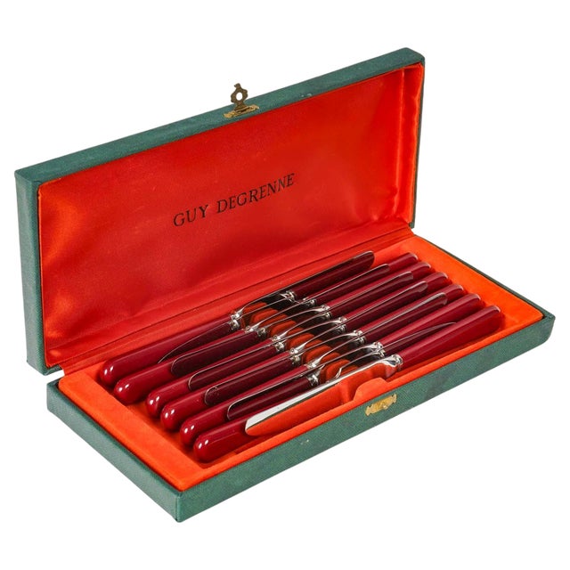 Dessert Knives by Guy Degrenne, 20th Century, Set of 12 For Sale