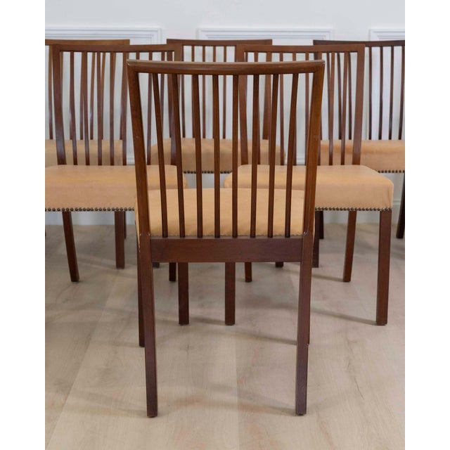 Wood 20th Century Set of Eight Danish Mahogany Dining Chairs by A.J. Iversen For Sale - Image 7 of 9