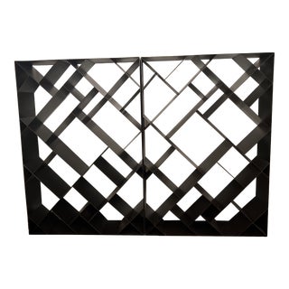Noir Zero Gravity Diagonal Steel Bookcase For Sale