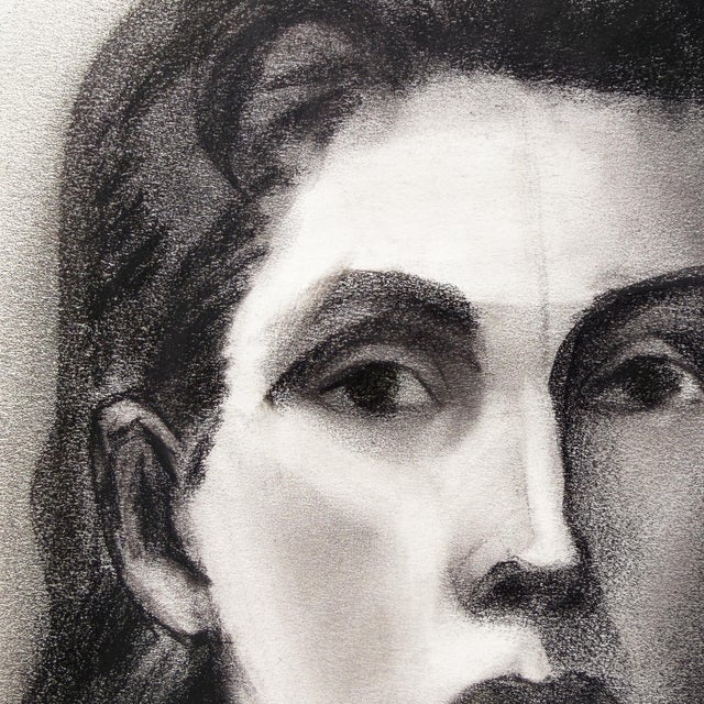 Mid 20th Century Charcoal Drawing by Donna Foreman Hopper For Sale - Image 4 of 9