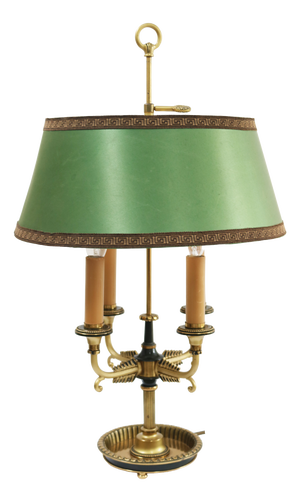 Large French Bouillotte Table Lamp in Brass, 1960s
