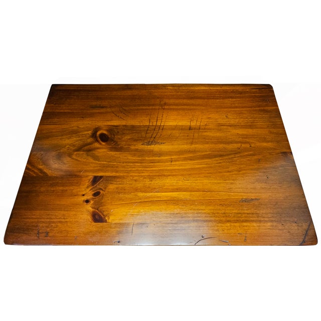 1980s Vintage Solid Wood Night Stand For Sale - Image 9 of 10