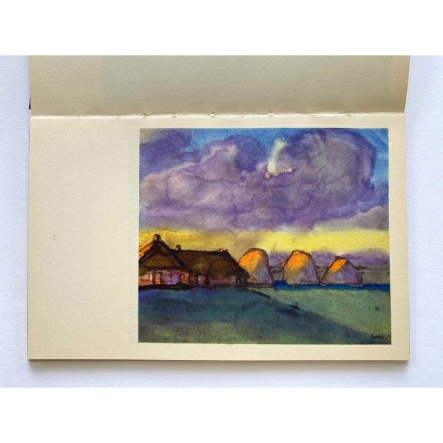 Emil Nolde " Aquarelle " Vintage 1960 Mid Century Modernist Fine Art Lithograph Print Hardcover Art Book For Sale - Image 9 of 12