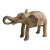 Vintage African Elephant Eating Sculpture For Sale