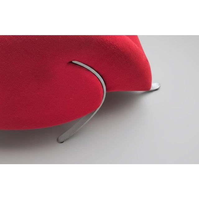 Virgola Red Chairs by Yaacov Kaufmann for Arflex, 1991, Set of 3 For Sale - Image 9 of 13