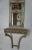 Rustic European French Louis XVI Style Painted Console & Mirror From Mla For Sale - Image 3 of 14