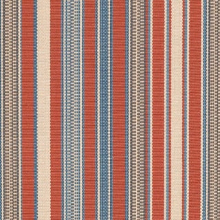 Robert Kime Caspian Stripe Woven Designer Fabric, 1 Yard For Sale