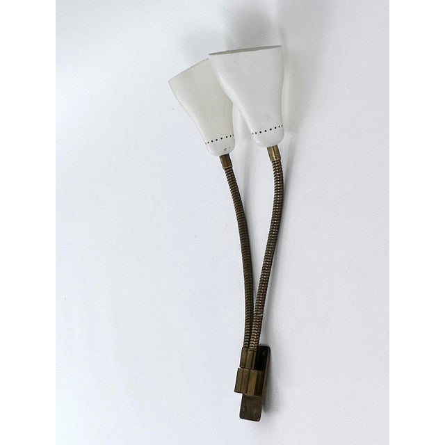 Mid-Century Modern Gooseneck Wall Lamp, Italy, 1950s For Sale - Image 14 of 18