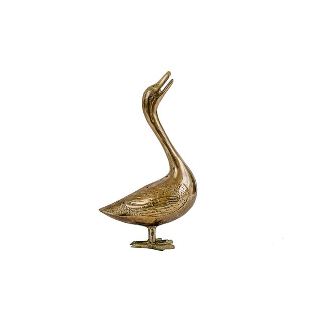 Vintage Mid-Century Modern Solid Brass Geese For Sale In Tulsa - Image 6 of 10