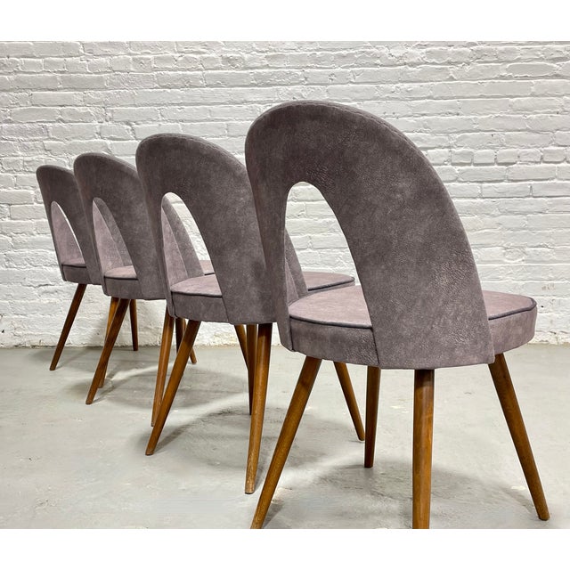 Mid Century Modern Sculptural Arch Back Dining Chairs, Set of 4, C. 1960's For Sale - Image 13 of 15