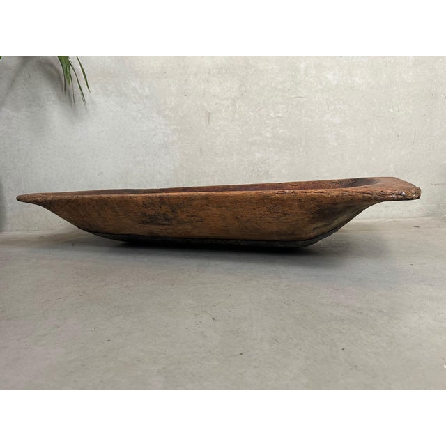 Brutalist X19th-Century Antique Wooden Trough, 1890s For Sale - Image 3 of 8