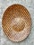 This exceptional vintage geometric wood inlay tray is a masterful example of mid-century craftsmanship, blending precision...
