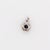 2020s Ceylon Blue Sapphire Pendant With Natural Diamond Halo: Solid 14k Gold Round 4mm For Sale - Image 5 of 5