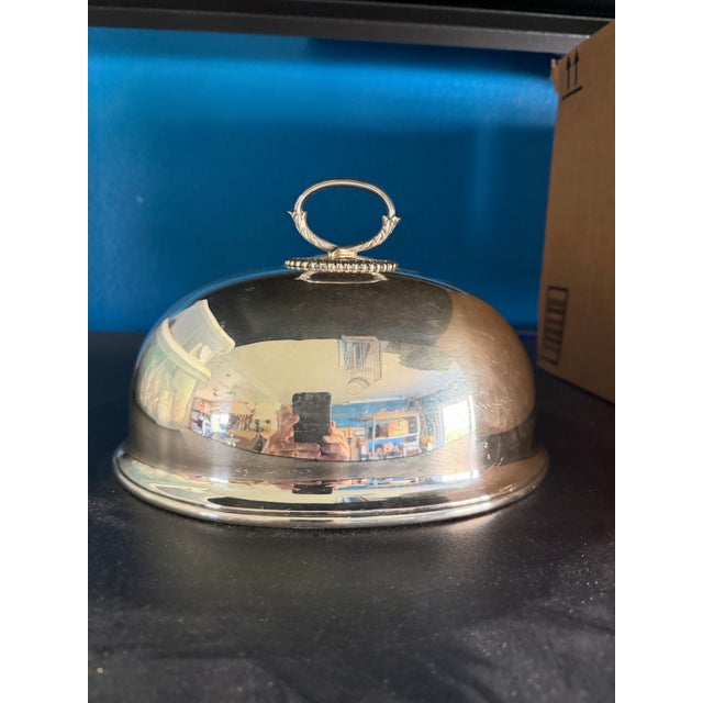English Late 19th Century Silver Plated Cloche For Sale - Image 3 of 3
