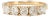 18k Yellow Gold 1.26ct Cushion Lab Grown Diamond Shared Prong Wedding Band Ring, Size 7.5 For Sale