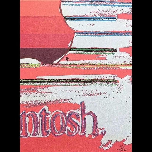 After Andy Warhol, Apple Red, 1980s, Print For Sale - Image 4 of 6