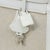 Contemporary Hermès Kelly 32 Blanc Toile and Togo Palladium Hardware 2005 For Sale - Image 3 of 8