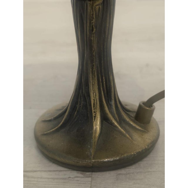 Metal Tiffany Table Lamp attributed to Tiffany For Sale - Image 7 of 18