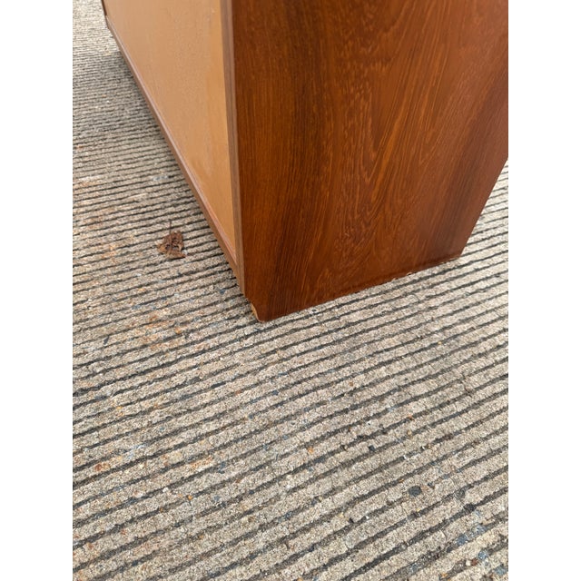 Tall Mid-Century Modern Scandinavian Teak Open Bookcase Display Shelving Unit For Sale - Image 12 of 12