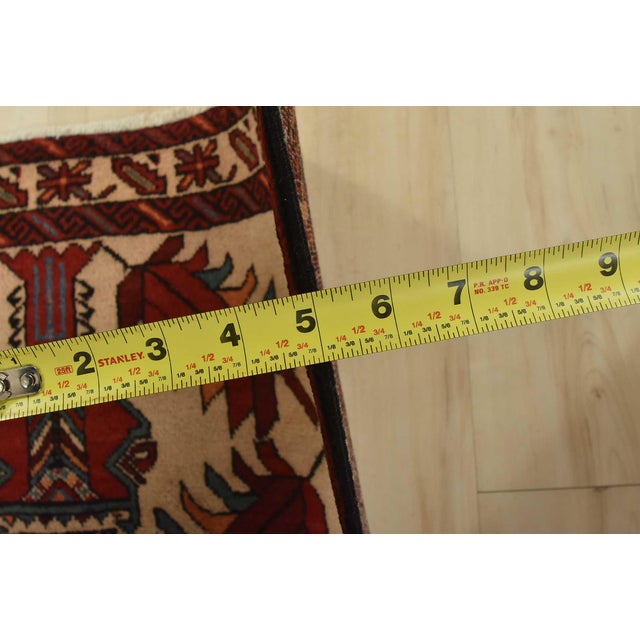 Baloch Rug 3’4” X 6’4” Beige Wool Vintage Tribal Hand-Knotted Oriental Carpet For Sale - Image 10 of 12