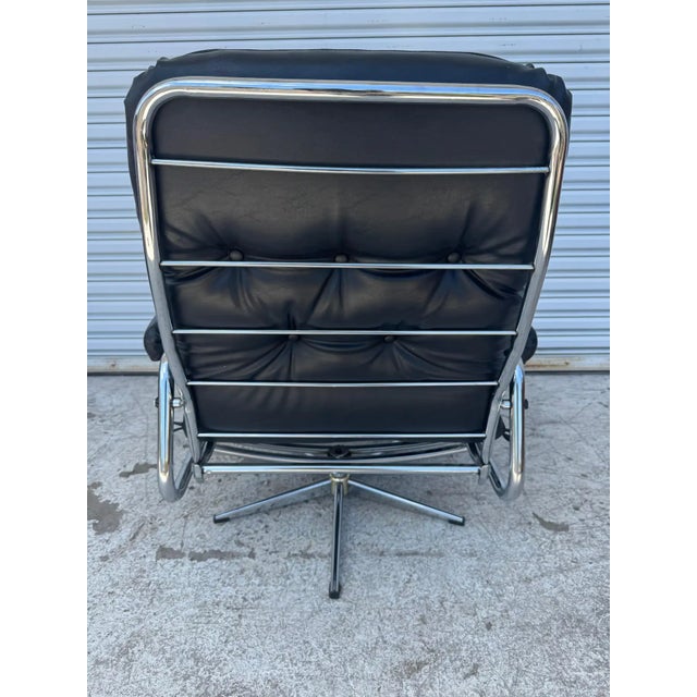 Mid 20th Century Mid 20th Century Lubra Easy Glider System Swivel Armchair For Sale - Image 5 of 7