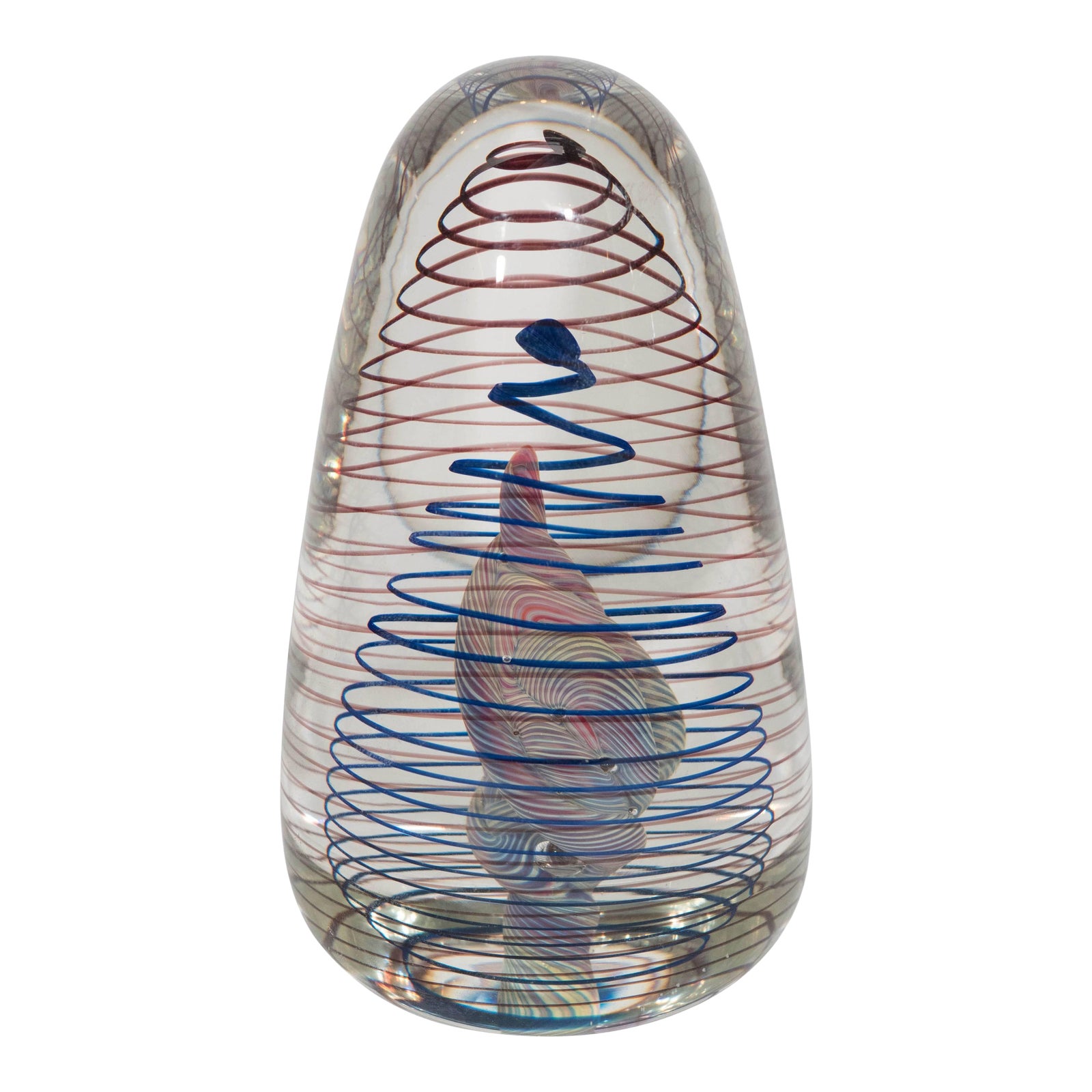 Henry Summa Art Glass Paperweight Chairish