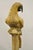 Brown Large 46" Vintage Mid Century Carved Wood Perched Parrot Bird Statue Sculpture For Sale - Image 8 of 11