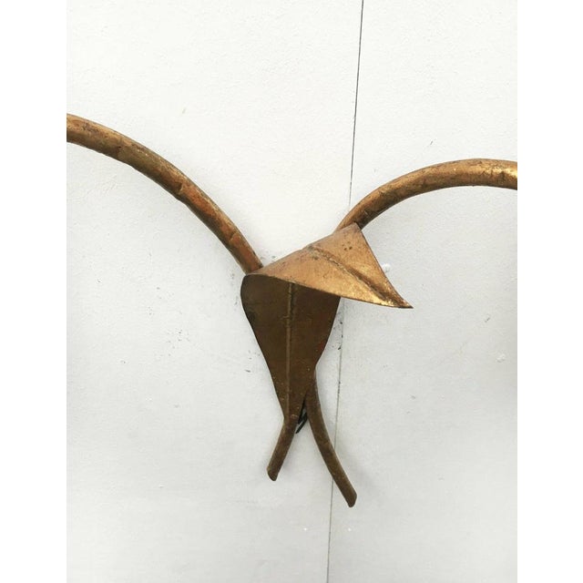 Mid-Century Italian Metal Sunflower Wall Lamp, 1960s For Sale - Image 12 of 18