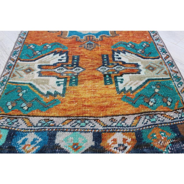 Vintage Turkish Anatolian Rug - 20"x39.5" For Sale In Raleigh - Image 6 of 10