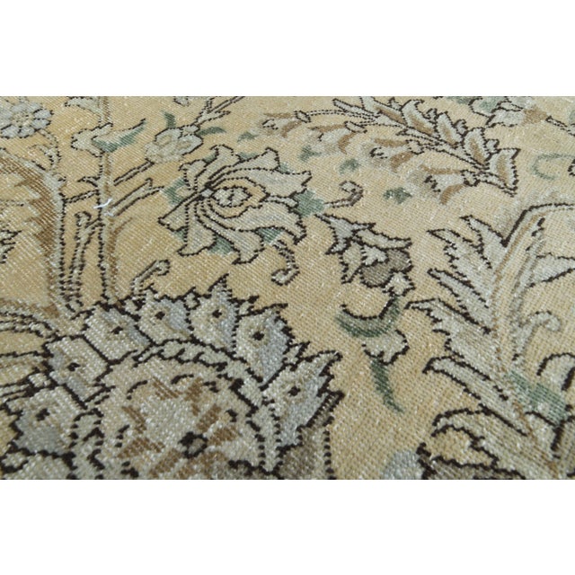 1970s Vintage Persian Handmade Wool Cotton Area Rug For Sale In San Francisco - Image 6 of 11