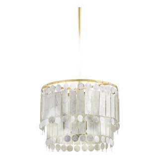 Mitzi Melisa 16 in. 3 Light Pendant in Aged Brass Finish For Sale