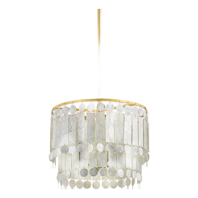 Mitzi Melisa 16 in. 3 Light Pendant in Aged Brass Finish For Sale