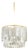Mitzi Melisa 16 in. 3 Light Pendant in Aged Brass Finish For Sale