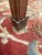 Louis XVI Style Square Table with Leather Top For Sale - Image 3 of 8