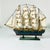 Mid-Century Nautical Coastal Boho Chic Wood Four Tall Mast Ship Model For Sale - Image 16 of 16