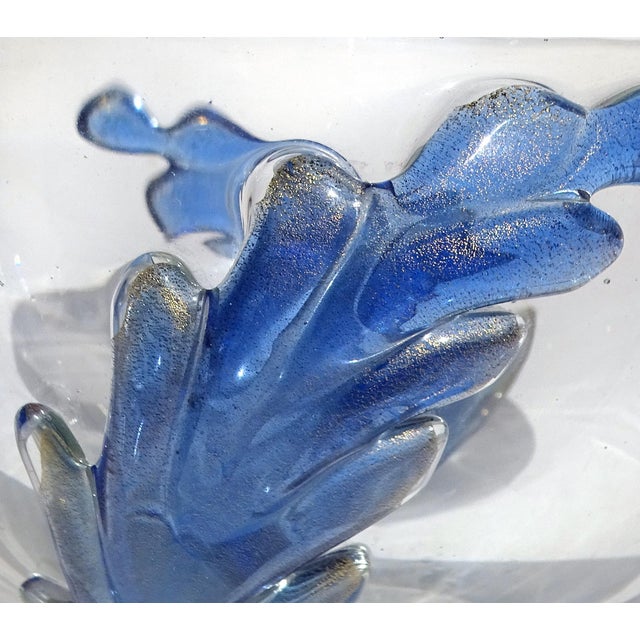 MURANO ARCHIMEDE SEGUSO ムラノ ブルー グラス MURANO ARCHIMEDE SEGUSO ムラノ ブルー グラス 工芸品