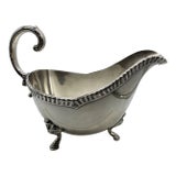 Vintage Large EG Webster & Sons Victorian Silverplate Gravy Boat For Sale