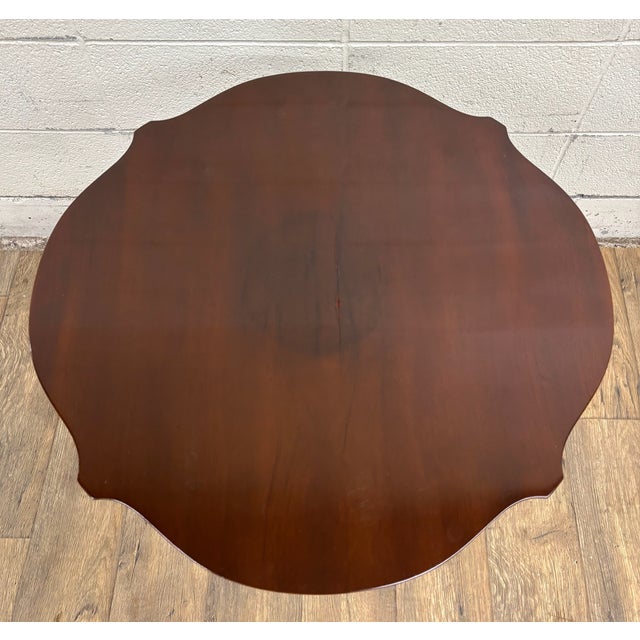 Art Nouveau Antique Art Nouveau Edwardian Style Parlor Occasional Lamp Table For Sale - Image 3 of 10