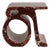 Rosso Lepanto Marble and Stone Prae Stool by Esther Knopfler For Sale