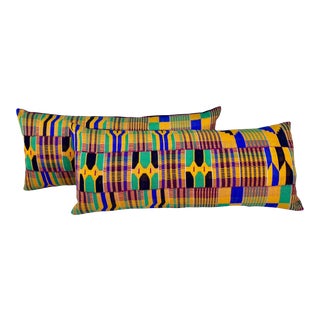 Kente Cloth Lumbar Pillow For Sale