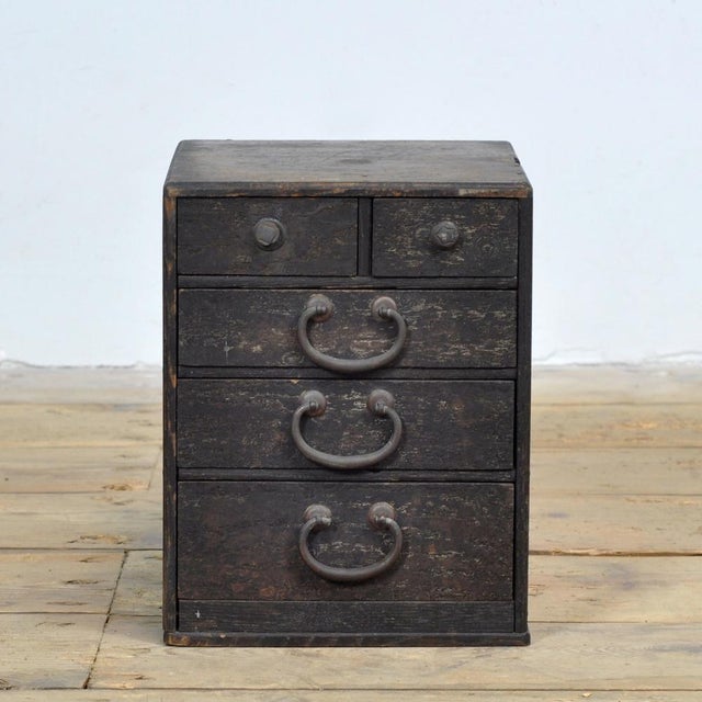 Small Japanese Chest of Drawers, 1900 For Sale - Image 3 of 8