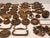 Early 20th Century Antique Decorative Brass Metal Furniture Handles and Knobs (42 Pieces) For Sale - Image 5 of 9