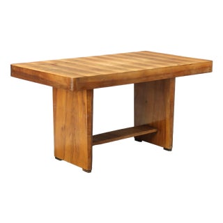Vintage Italian Table in Walnut Veneer, 1940s For Sale