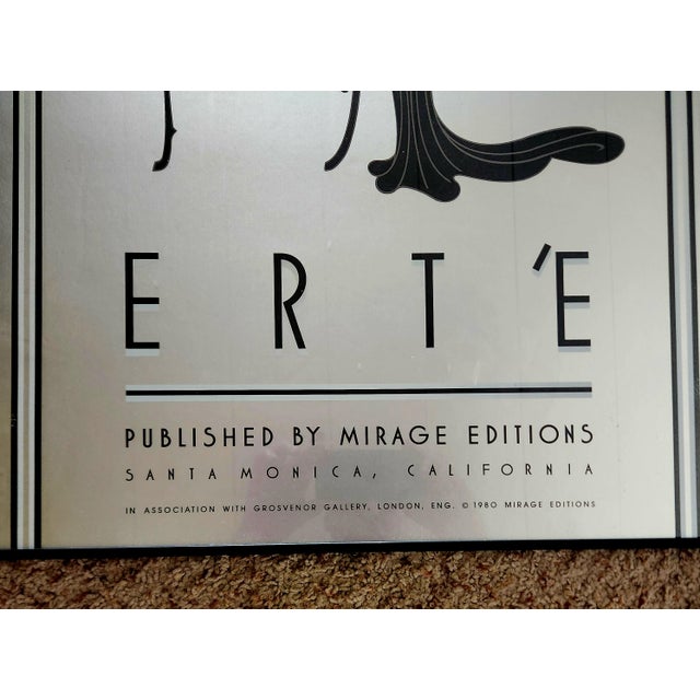 Art Deco Erte Symphony in Black Framed Art Print 1980 For Sale - Image 3 of 7