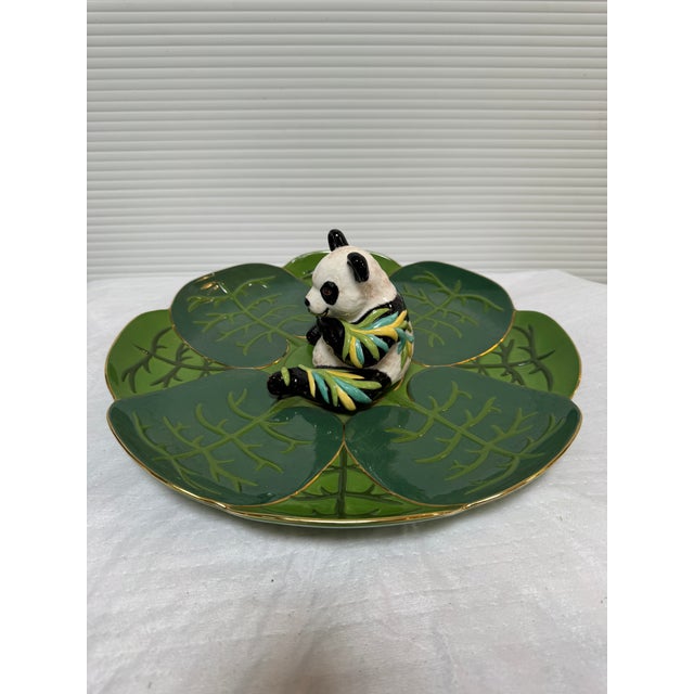 Lynn Chase Designs Panda Party Ceramic Plate, Circa 2004 For Sale - Image 4 of 12
