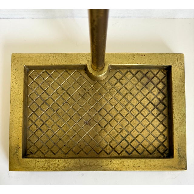 Vintage Brass Five-Piece Fireplace Tool Set With Ball Finial Handles For Sale - Image 10 of 12