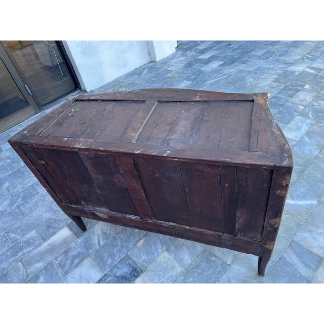 Brown Superb Pair of Signed 18th C. Jacques Dubois Marble Top Commode For Sale - Image 8 of 16